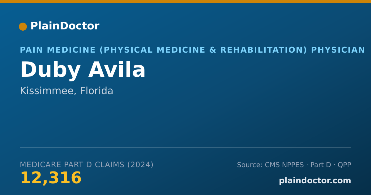 Shareable card for Duby Avila - Specialist, Kissimmee, FL