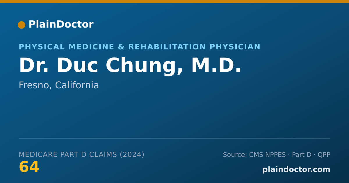 Shareable card for Duc Chung, M.D. - Physical Medicine & Rehabilitation Physician, Fresno, CA