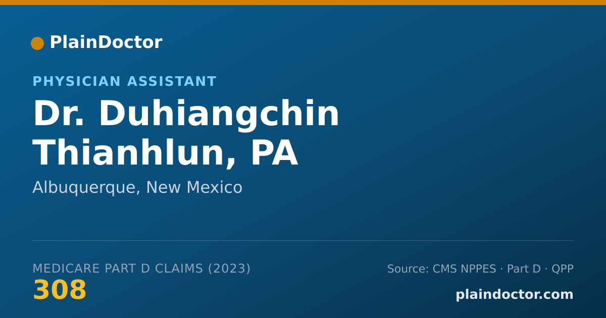Shareable card for Duhiangchin Thianhlun, PA - Physician Assistant, Albuquerque, NM