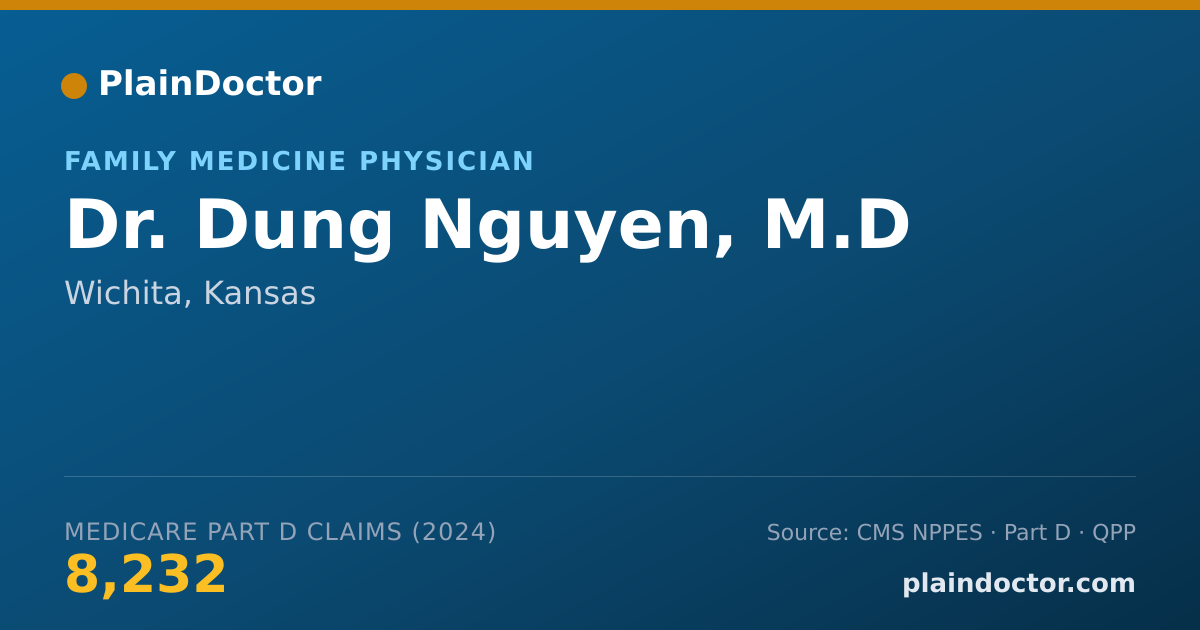 Shareable card for Dung Nguyen, M.D - Family Medicine Physician, Wichita, KS