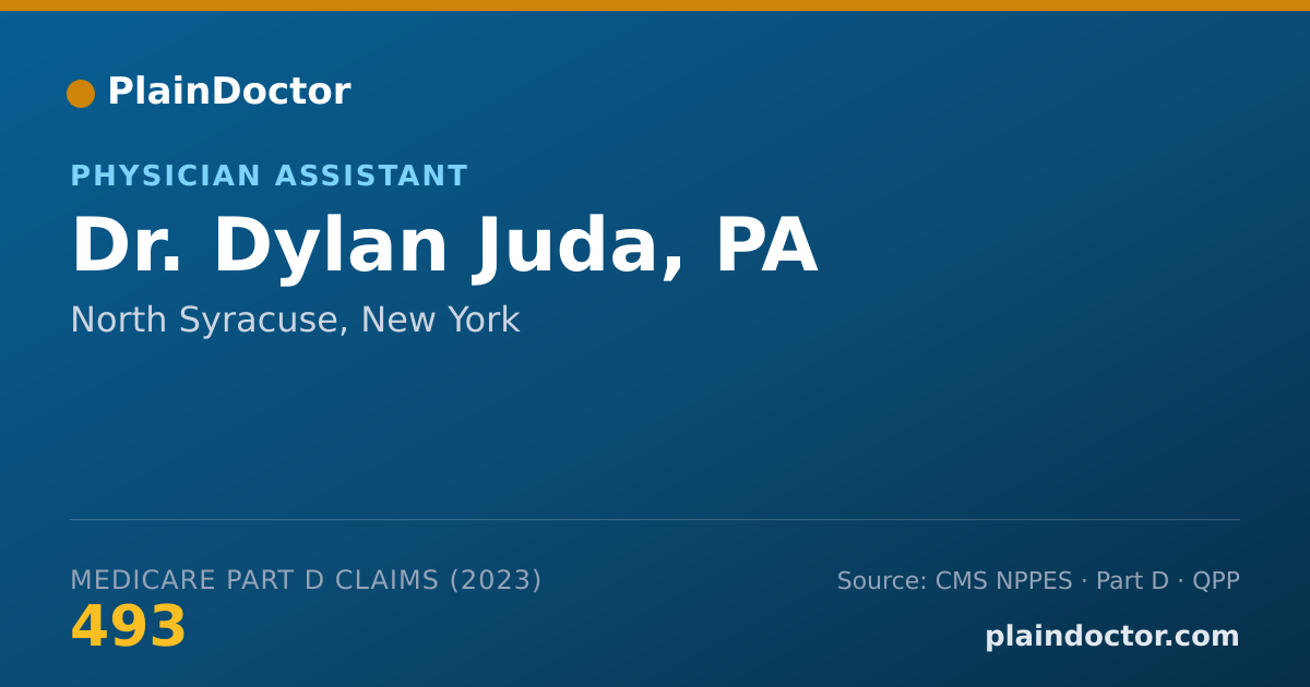 Shareable card for Dylan Juda, PA - Physician Assistant, North Syracuse, NY