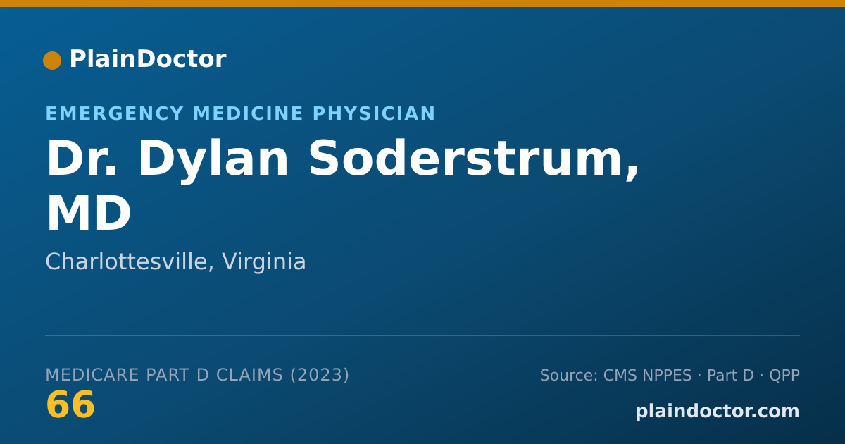 Shareable card for Dylan Soderstrum, MD - Emergency Medicine Physician, Charlottesville, VA