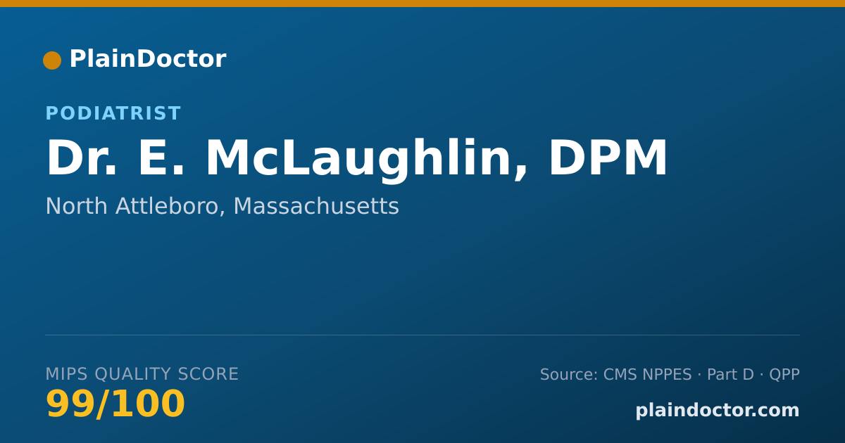 Shareable card for E. McLaughlin, DPM - Podiatrist, North Attleboro, MA