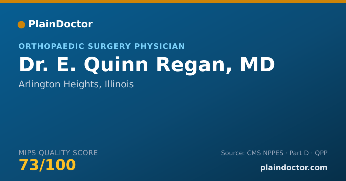 Shareable card for E. Quinn Regan, MD - Orthopaedic Surgery Physician, Arlington Heights, IL