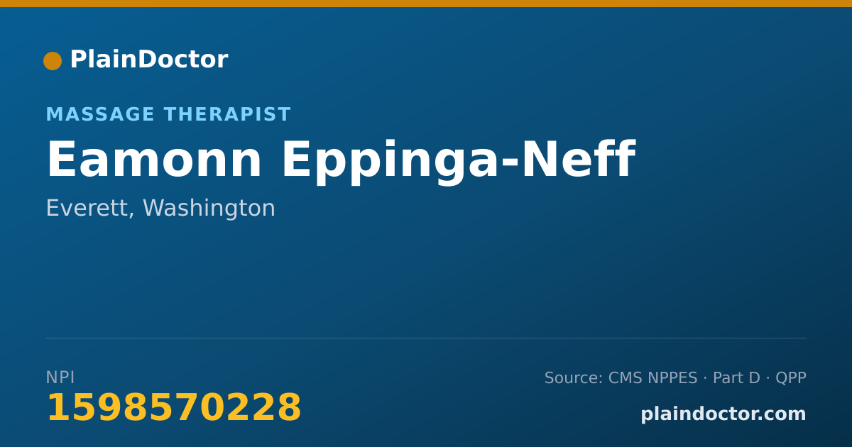 Shareable card for Eamonn Eppinga-Neff - Massage Therapist, Everett, WA