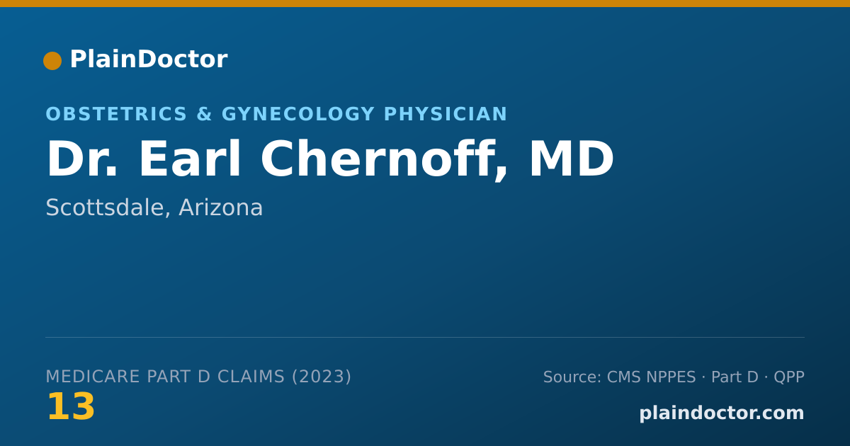 Shareable card for Earl Chernoff, MD - Obstetrics & Gynecology Physician, Scottsdale, AZ
