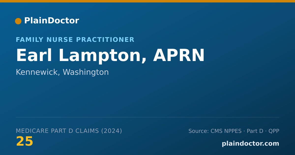 Shareable card for Earl Lampton, APRN - Family Nurse Practitioner, Kennewick, WA