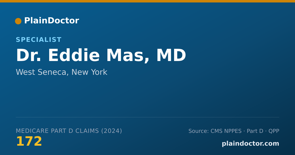 Shareable card for Eddie Mas, MD - Specialist, West Seneca, NY