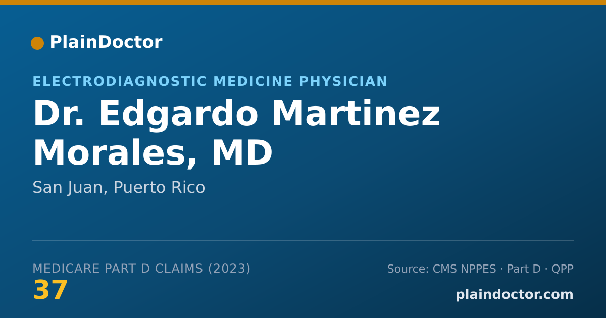 Shareable card for Edgardo Martinez Morales, MD - Electrodiagnostic Medicine Physician, San Juan, PR