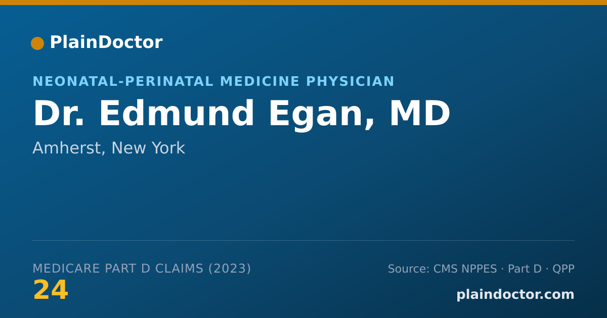 Shareable card for Edmund Egan, MD - Neonatal-Perinatal Medicine Physician, Amherst, NY