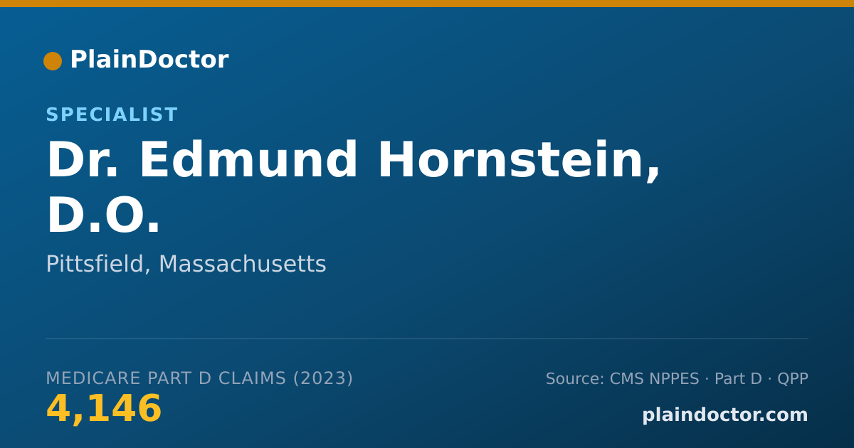 Shareable card for Edmund Hornstein, D.O. - Specialist, Pittsfield, MA