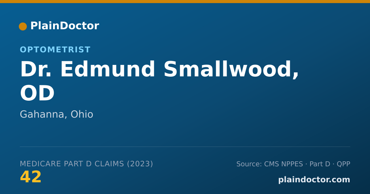 Shareable card for Edmund Smallwood, OD - Optometrist, Gahanna, OH