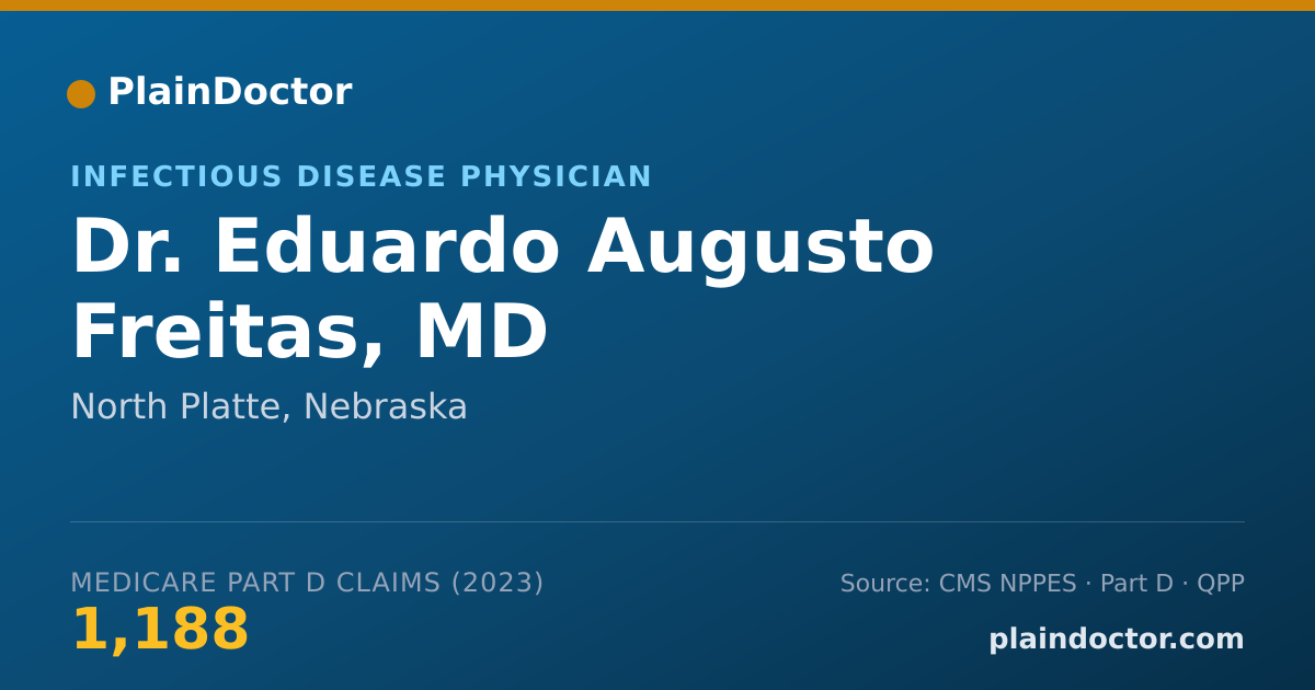 Shareable card for Eduardo Augusto Freitas, MD - Infectious Disease Physician, North Platte, NE