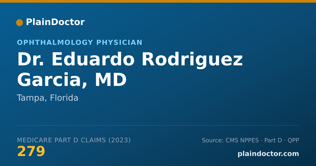 Shareable card for Eduardo Rodriguez Garcia, MD - Ophthalmology Physician, Tampa, FL