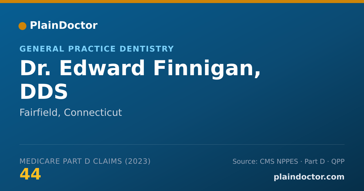 Shareable card for Edward Finnigan, DDS - General Practice Dentistry, Fairfield, CT