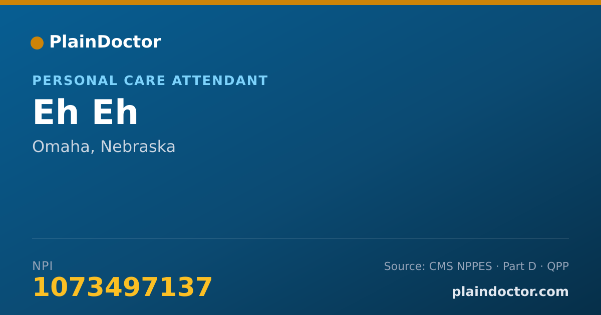 Shareable card for Eh Eh - Personal Care Attendant, Omaha, NE