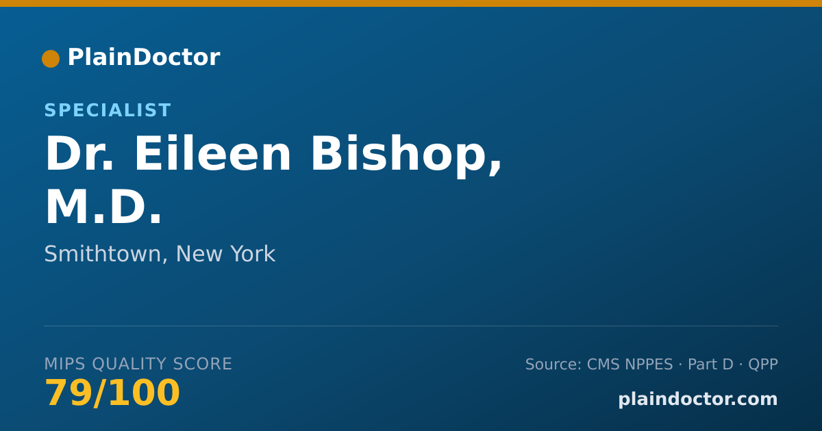 Shareable card for Eileen Bishop, M.D. - Specialist, Smithtown, NY