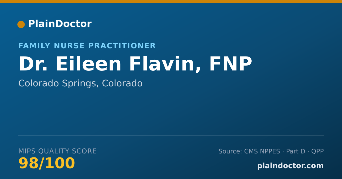 Shareable card for Eileen Flavin, FNP - Family Nurse Practitioner, Colorado Springs, CO