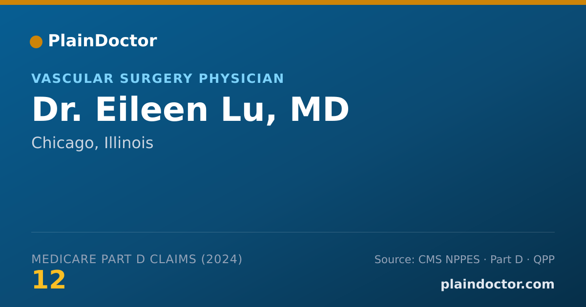 Shareable card for Eileen Lu, MD - Vascular Surgery Physician, Chicago, IL