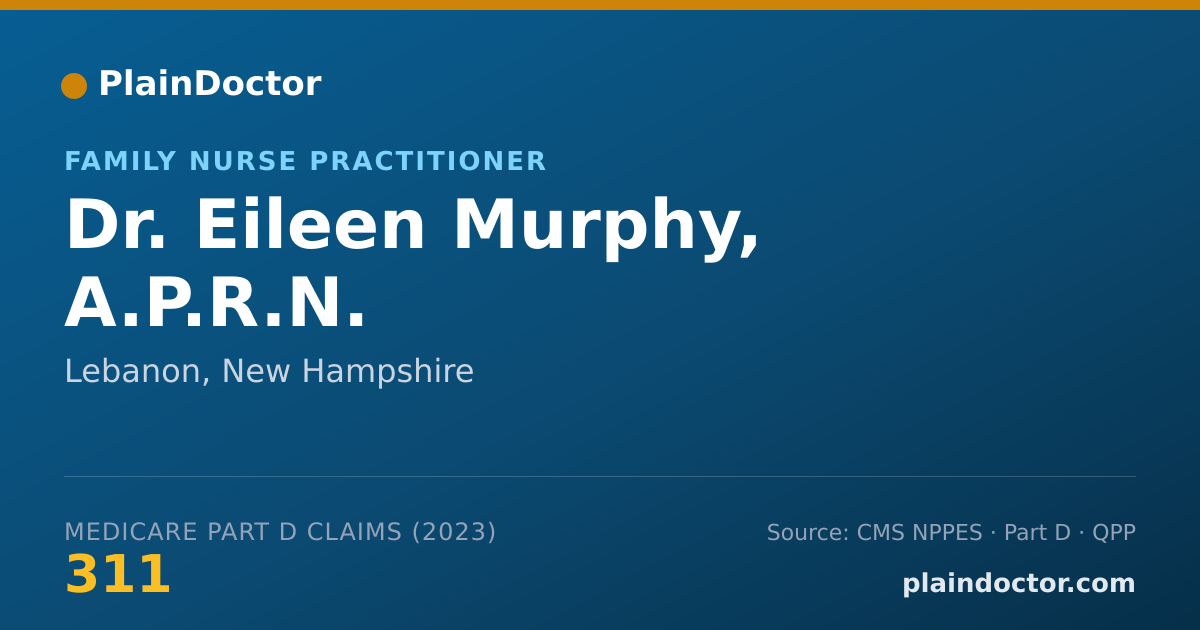 Shareable card for Eileen Murphy, A.P.R.N. - Family Nurse Practitioner, Lebanon, NH