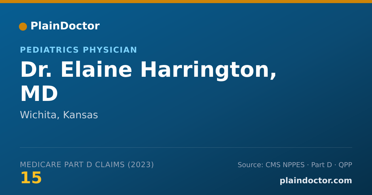 Shareable card for Elaine Harrington, MD - Pediatrics Physician, Wichita, KS