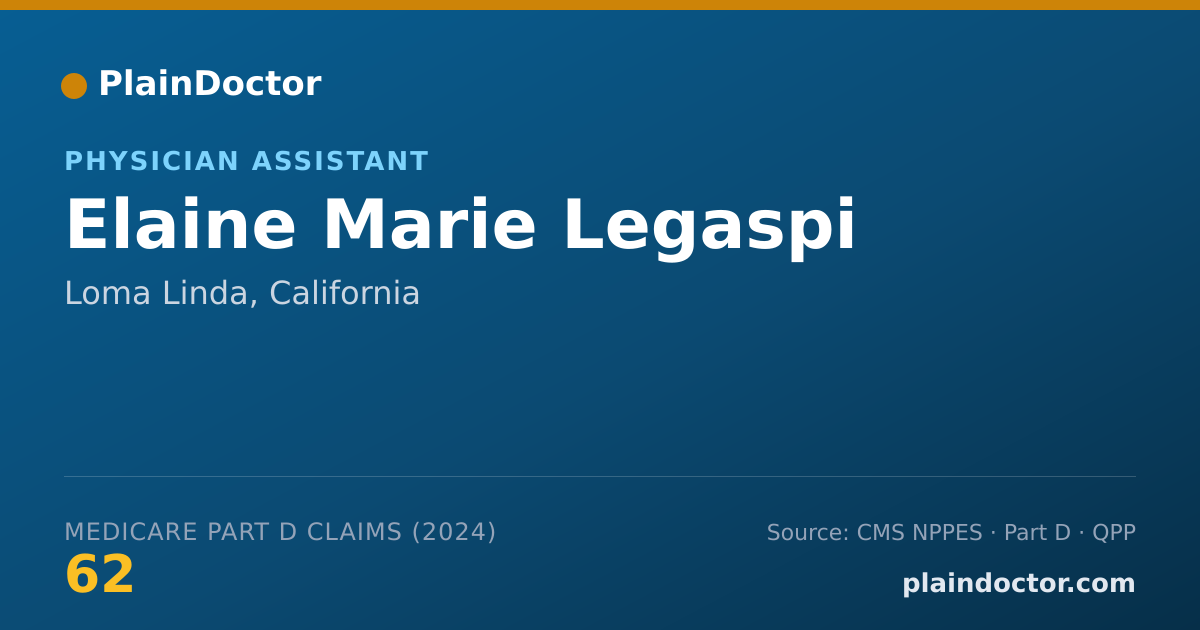Shareable card for Elaine Marie Legaspi - Physician Assistant, Loma Linda, CA