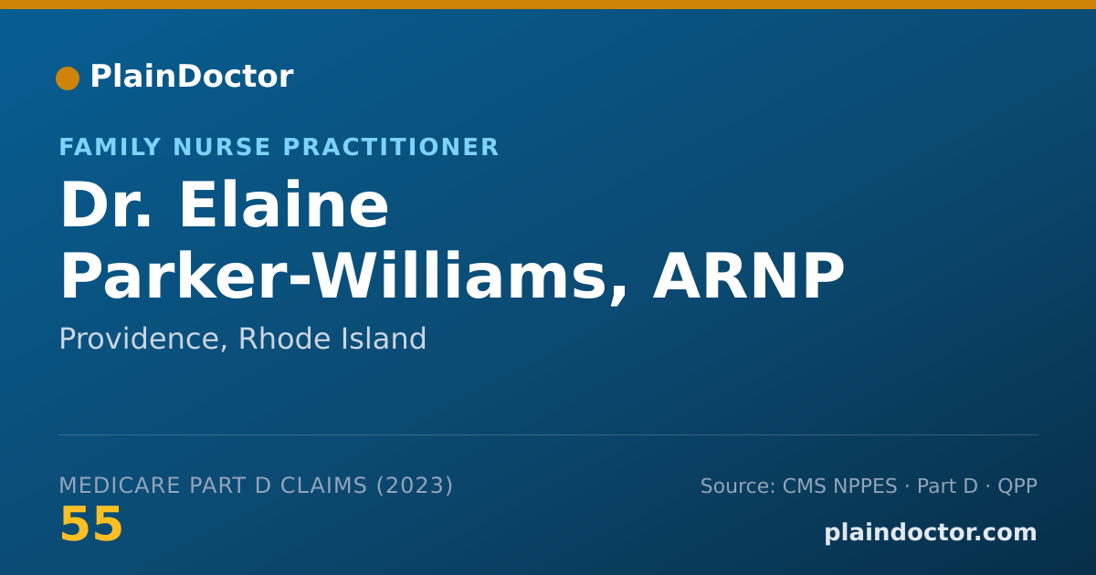 Shareable card for Elaine Parker-Williams, ARNP - Family Nurse Practitioner, Providence, RI