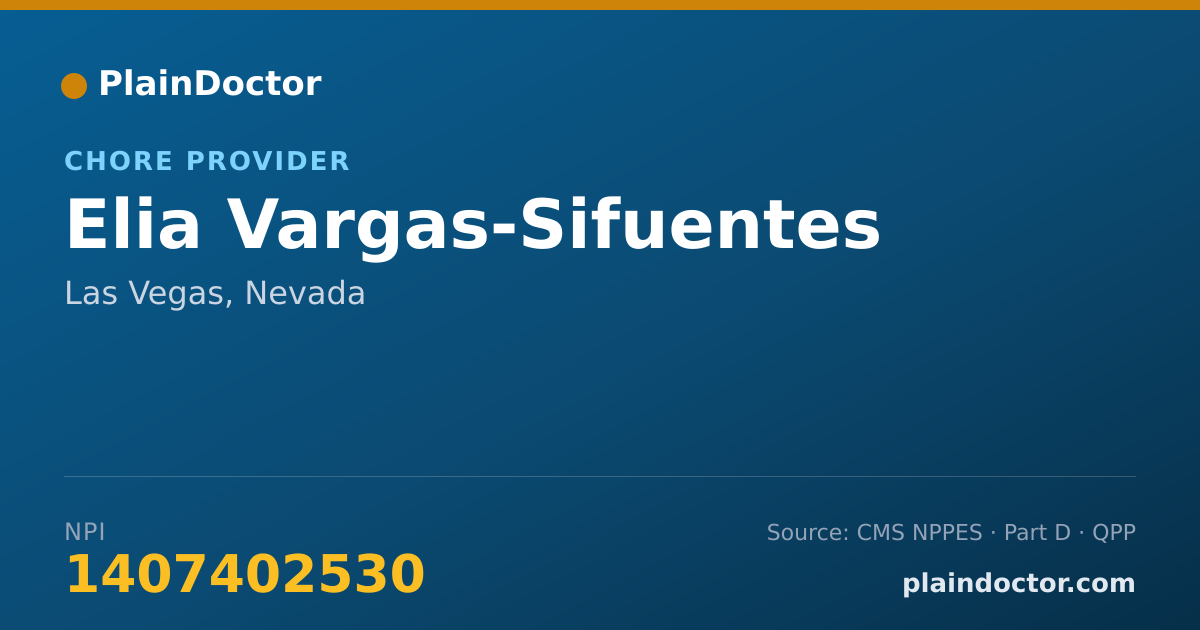 Shareable card for Elia Vargas-Sifuentes - Chore Provider, Las Vegas, NV