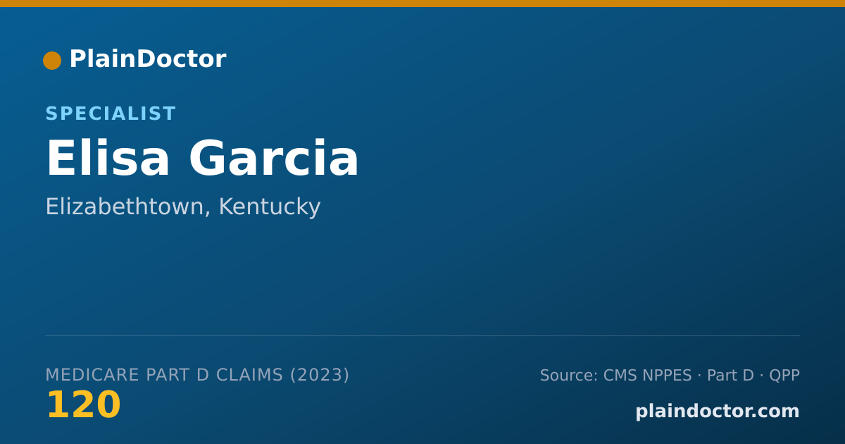 Shareable card for Elisa Garcia - Specialist, Elizabethtown, KY