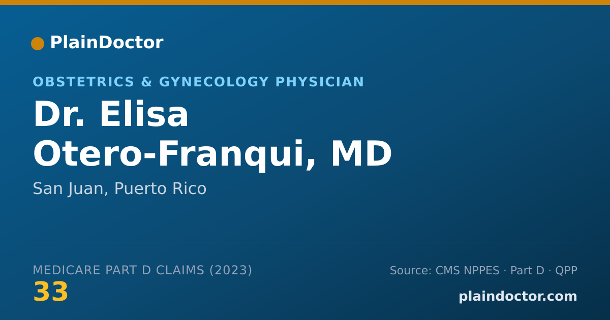 Shareable card for Elisa Otero-Franqui, MD - Obstetrics & Gynecology Physician, San Juan, PR