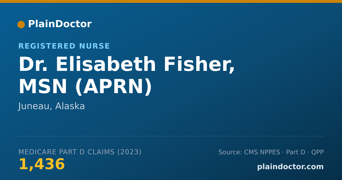 Shareable card for Elisabeth Fisher, MSN (APRN) - Registered Nurse, Juneau, AK