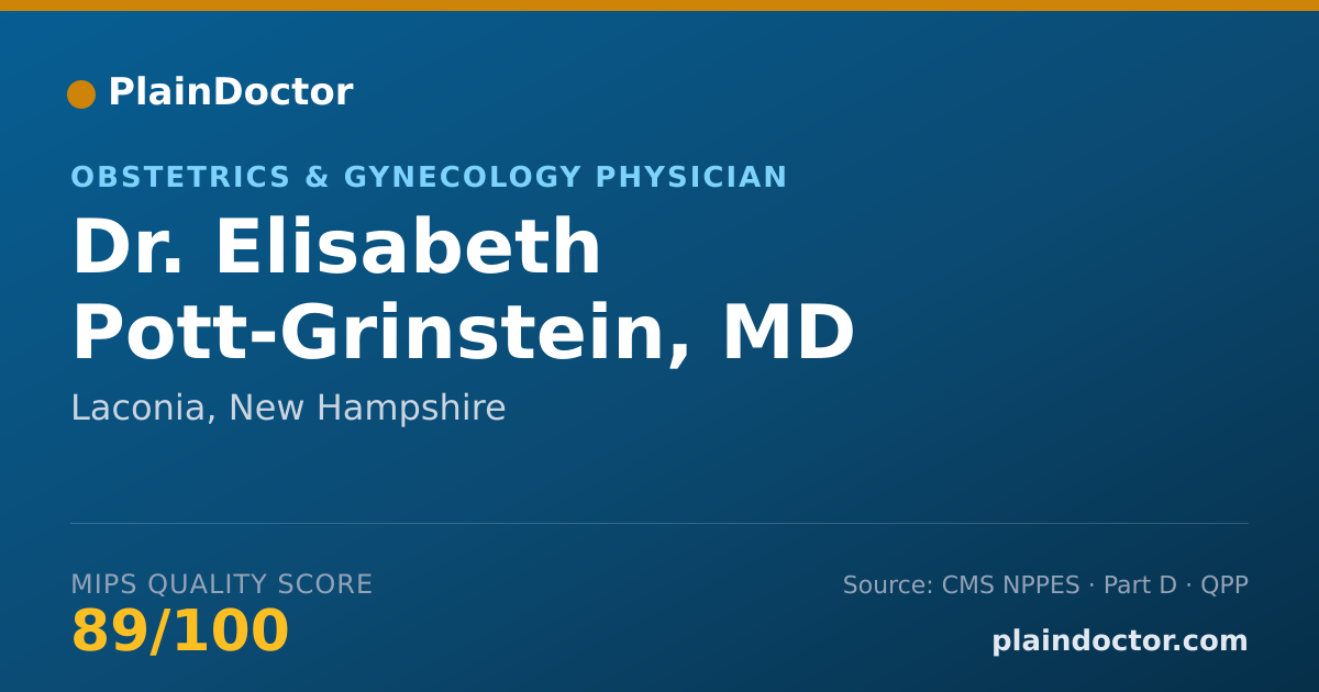 Shareable card for Elisabeth Pott-Grinstein, MD - Obstetrics & Gynecology Physician, Laconia, NH