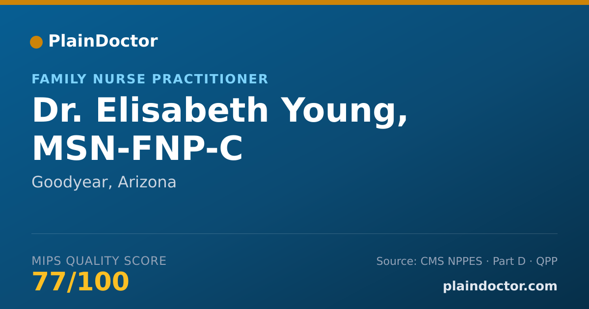 Shareable card for Elisabeth Young, MSN-FNP-C - Family Nurse Practitioner, Goodyear, AZ