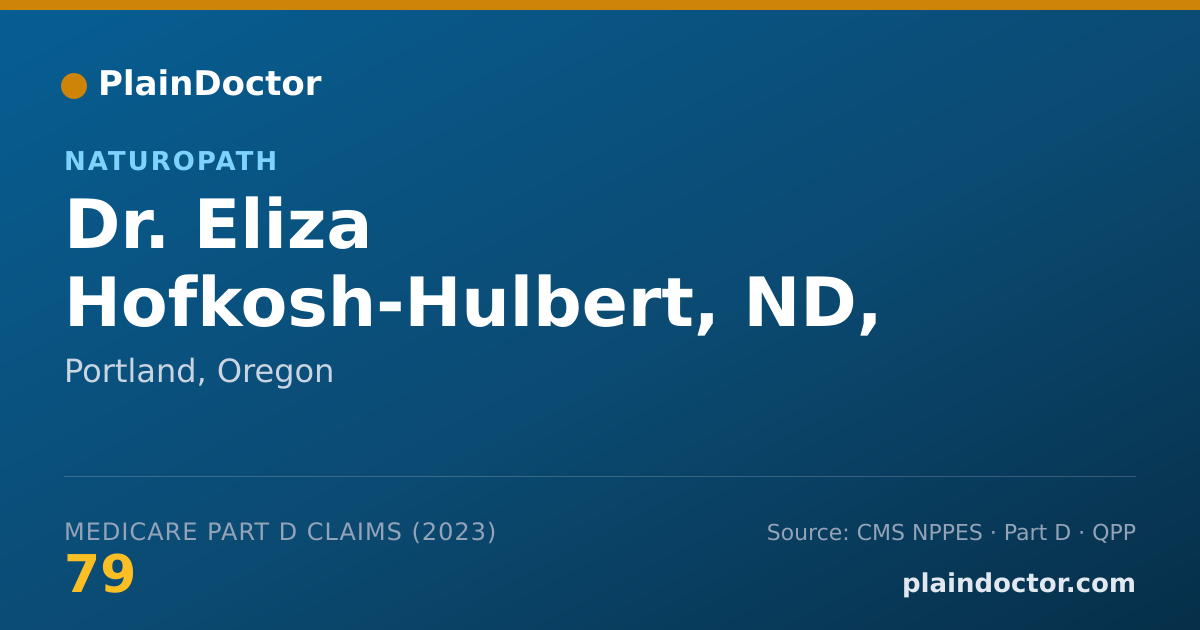 Shareable card for Eliza Hofkosh-Hulbert, ND, LAC. - Naturopath, Portland, OR