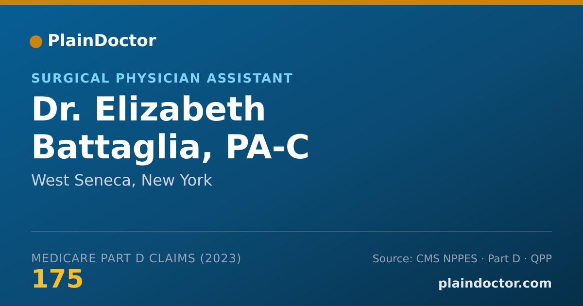 Shareable card for Elizabeth Battaglia, PA-C - Surgical Physician Assistant, West Seneca, NY