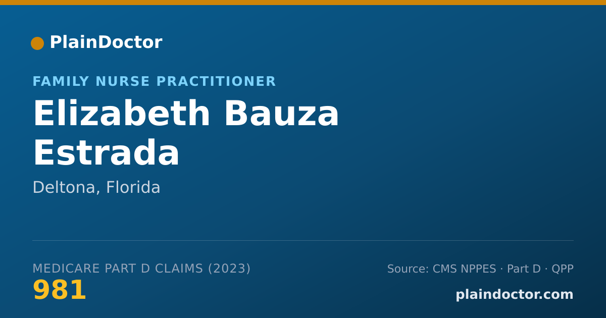 Shareable card for Elizabeth Bauza Estrada - Family Nurse Practitioner, Deltona, FL