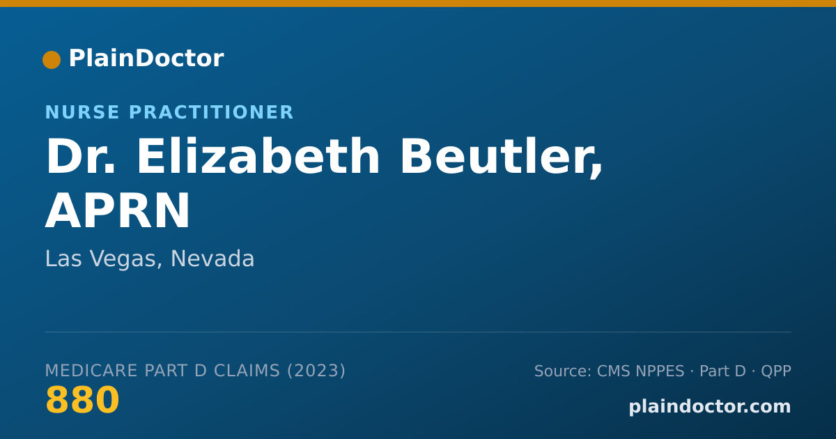 Shareable card for Elizabeth Beutler, APRN - Nurse Practitioner, Las Vegas, NV