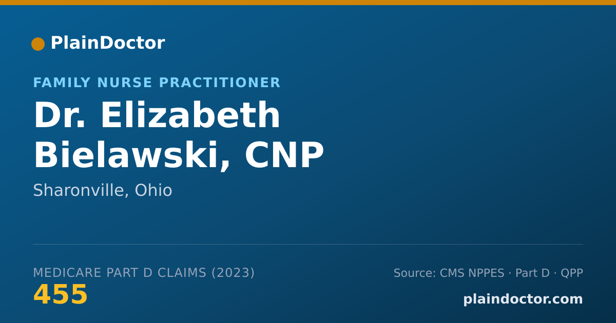 Shareable card for Elizabeth Bielawski, CNP - Family Nurse Practitioner, Sharonville, OH