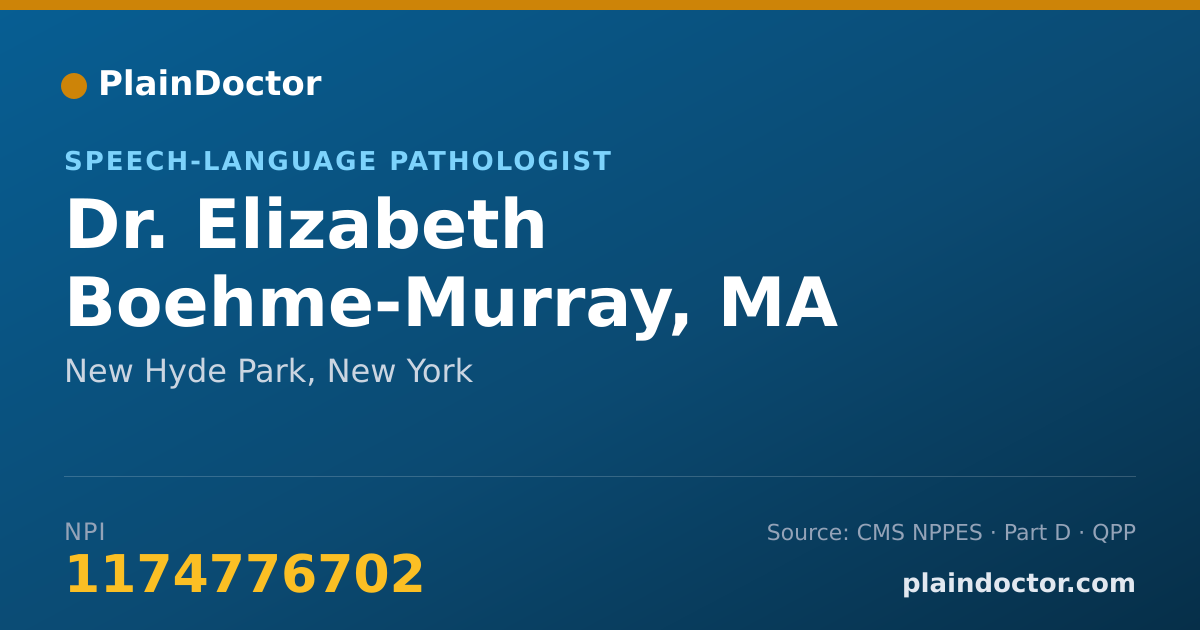 Shareable card for Elizabeth Boehme-Murray, MA CCC/SLP - Speech-Language Pathologist, New Hyde Park, NY