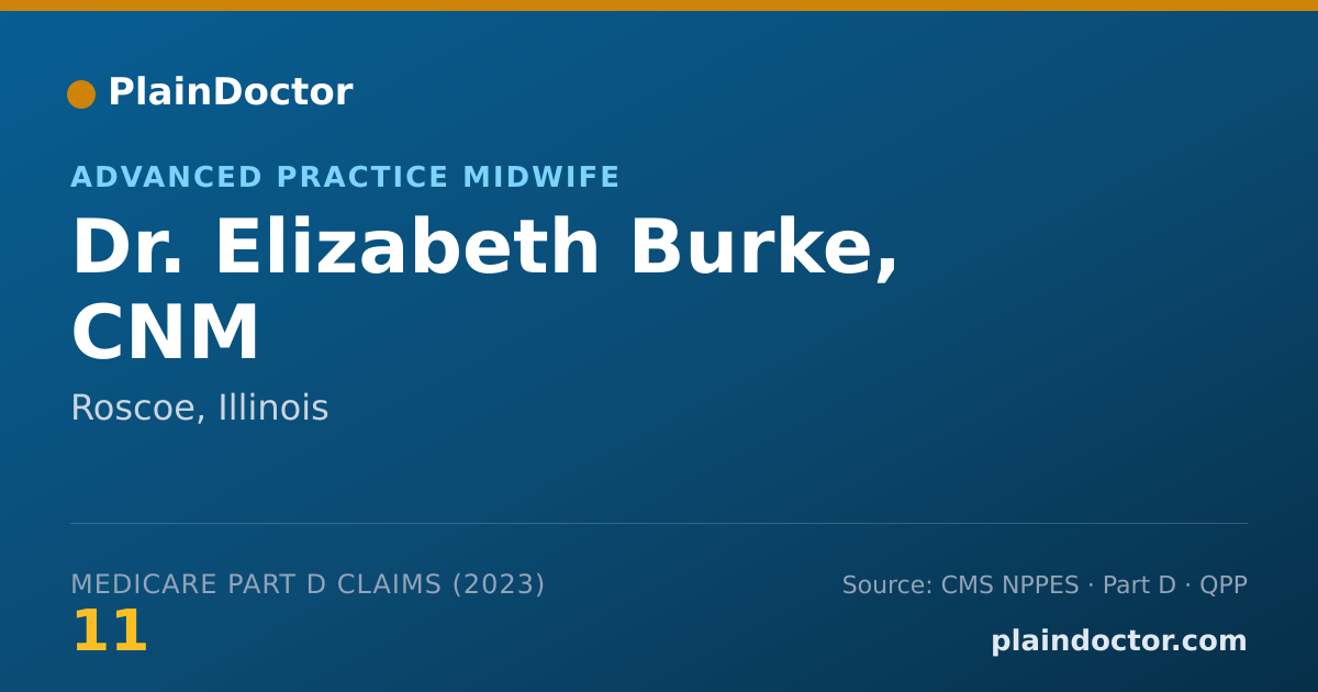 Shareable card for Elizabeth Burke, CNM - Advanced Practice Midwife, Roscoe, IL