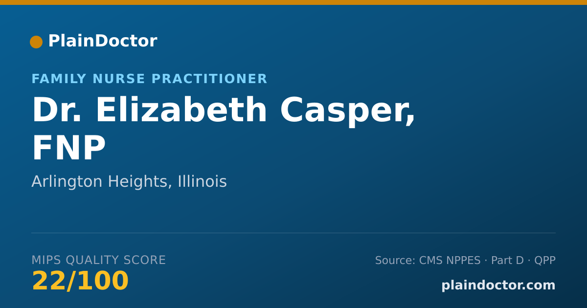 Shareable card for Elizabeth Casper, FNP - Family Nurse Practitioner, Arlington Heights, IL