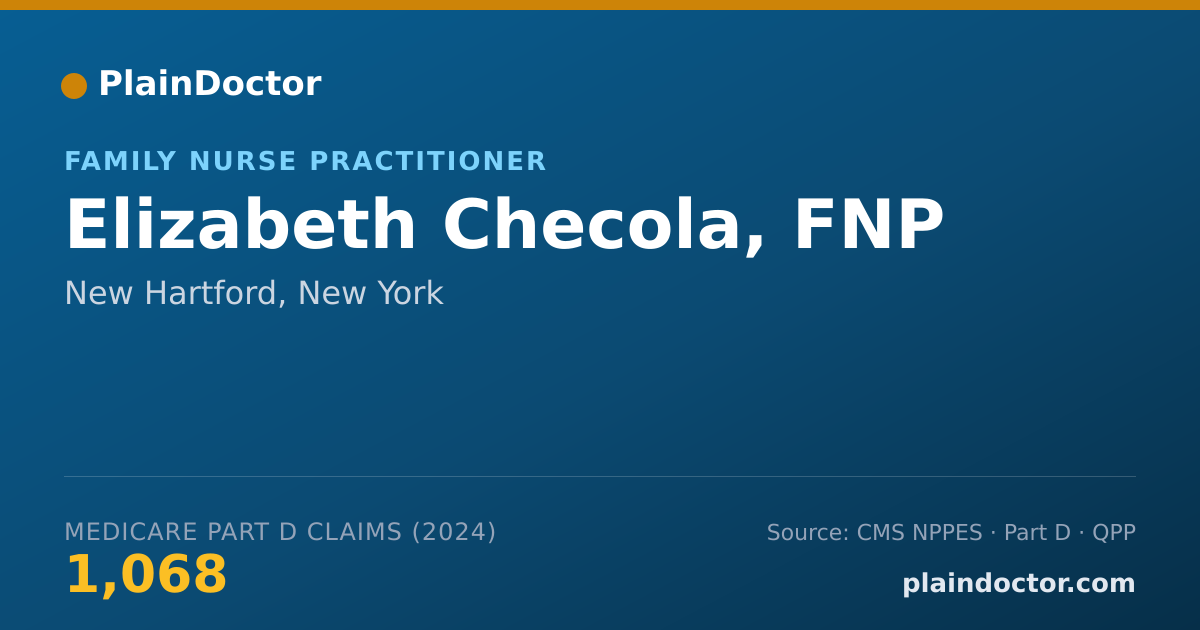 Shareable card for Elizabeth Checola, FNP - Family Nurse Practitioner, New Hartford, NY