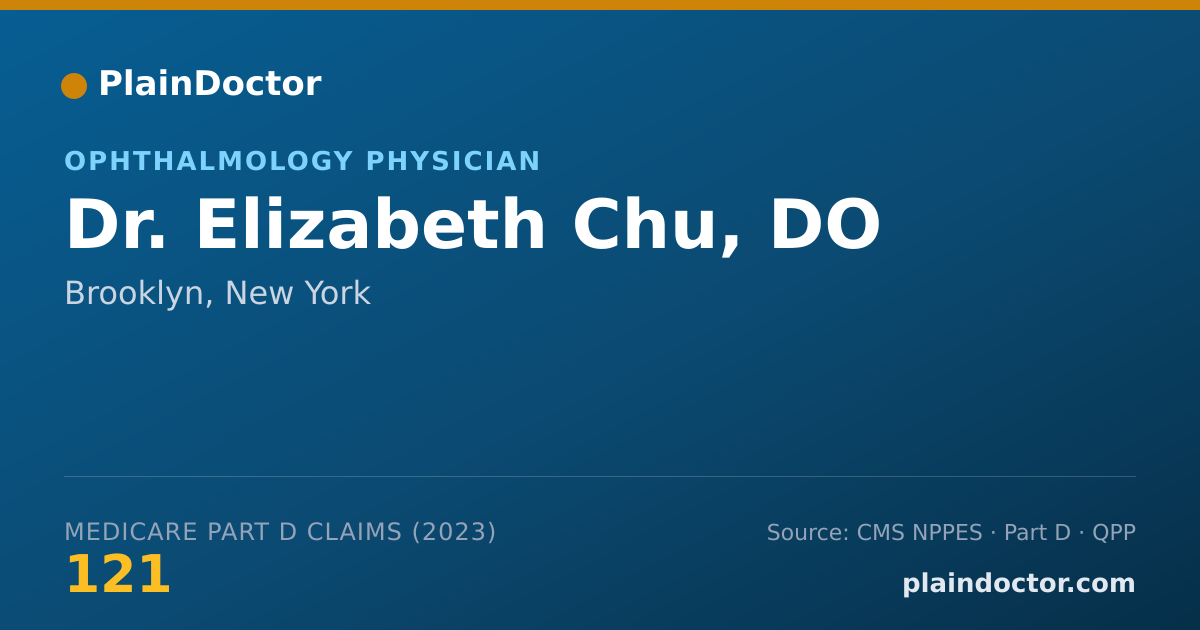 Shareable card for Elizabeth Chu, DO - Ophthalmology Physician, Brooklyn, NY