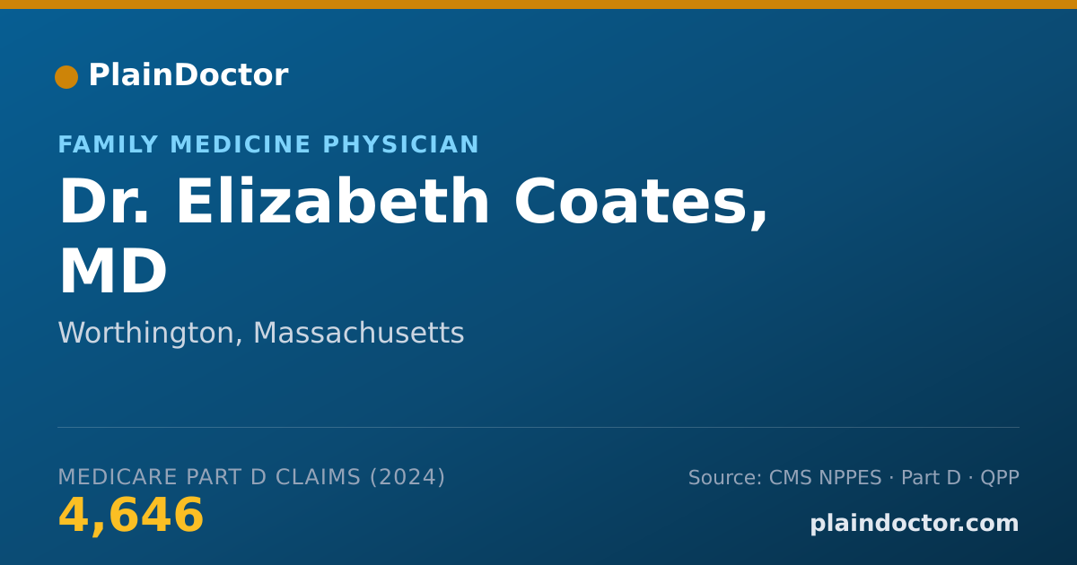 Shareable card for Elizabeth Coates, MD - Family Medicine Physician, Worthington, MA