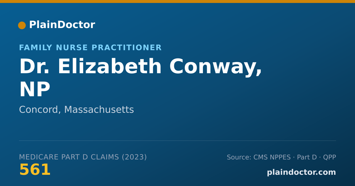 Shareable card for Elizabeth Conway, NP - Family Nurse Practitioner, Concord, MA