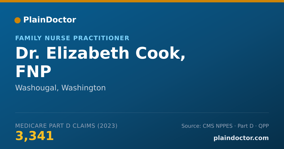 Shareable card for Elizabeth Cook, FNP - Family Nurse Practitioner, Washougal, WA