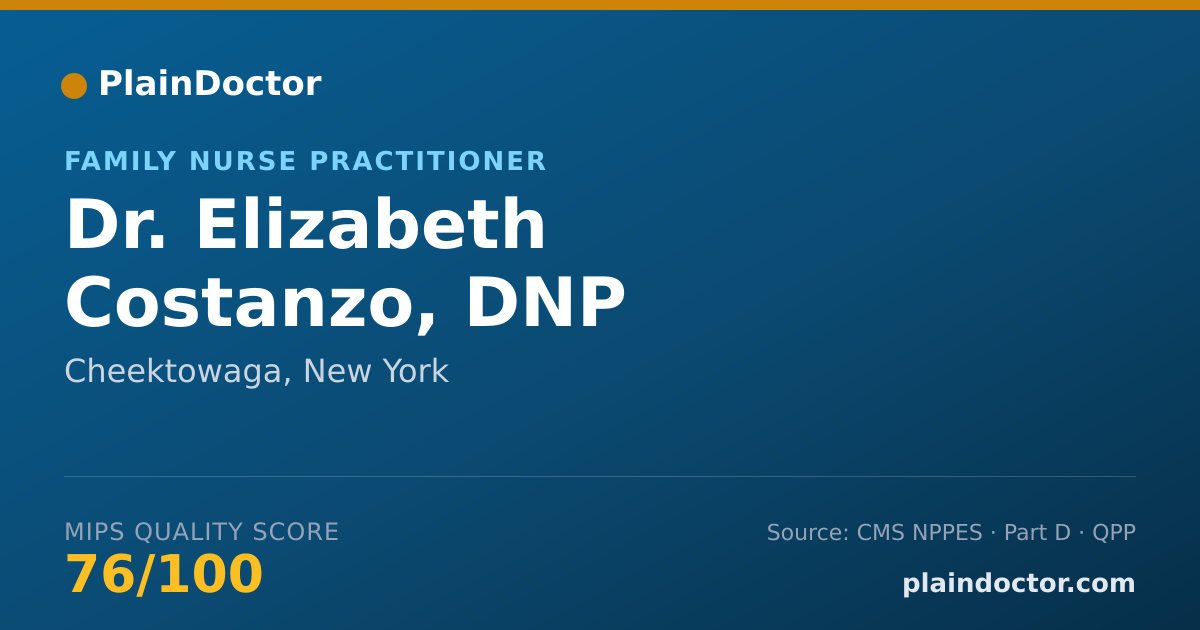 Shareable card for Elizabeth Costanzo, DNP - Family Nurse Practitioner, Cheektowaga, NY