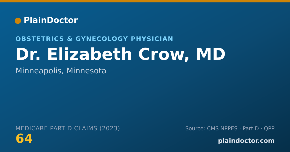 Shareable card for Elizabeth Crow, MD - Obstetrics & Gynecology Physician, Minneapolis, MN