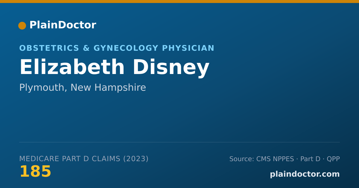 Shareable card for Elizabeth Disney - Obstetrics & Gynecology Physician, Plymouth, NH
