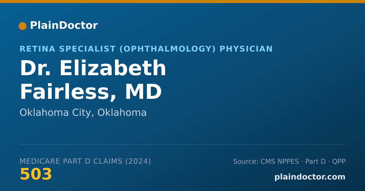 Shareable card for Elizabeth Fairless, MD - Retina Specialist (Ophthalmology) Physician, Oklahoma City, OK